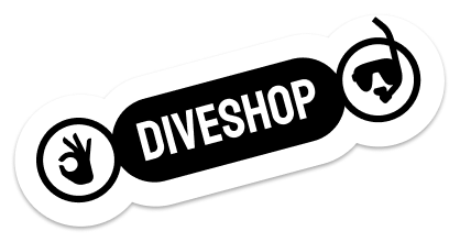Diveshop sticker-style mark