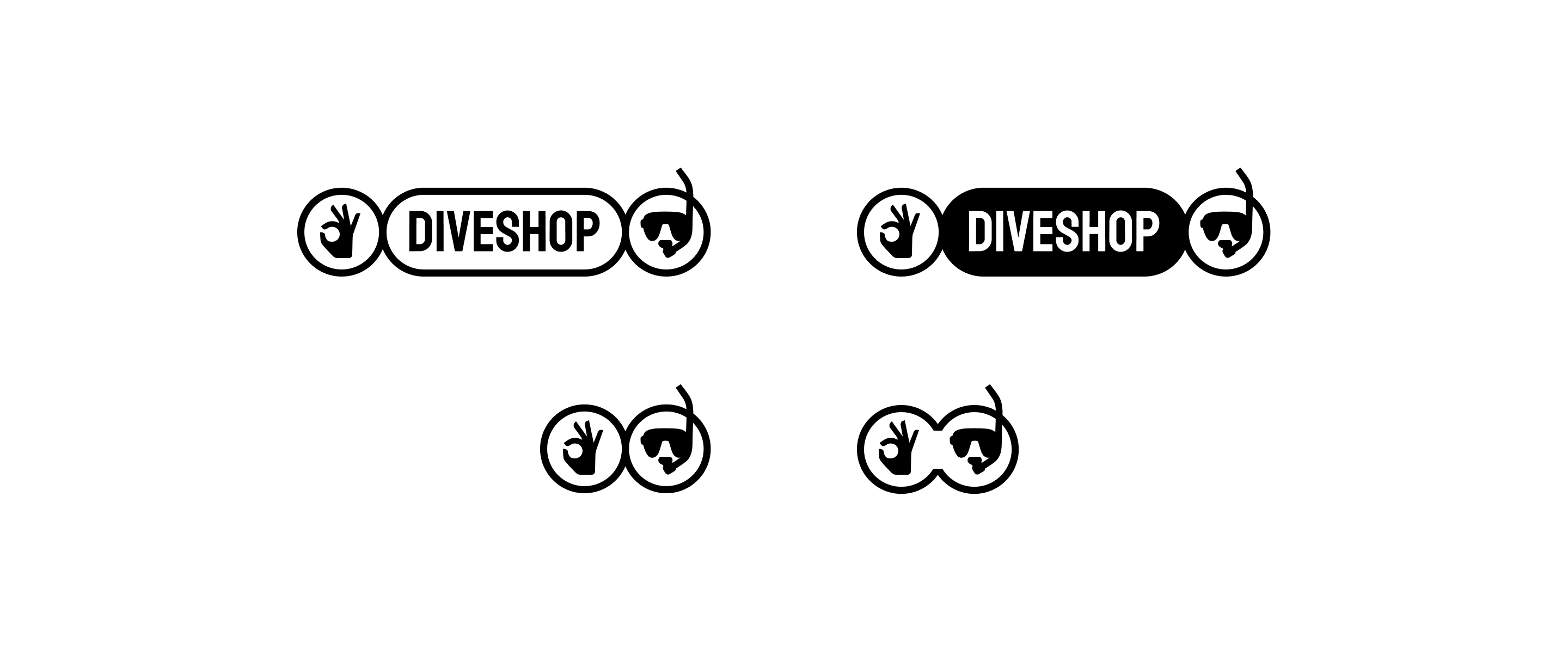 Diveshop logo on white