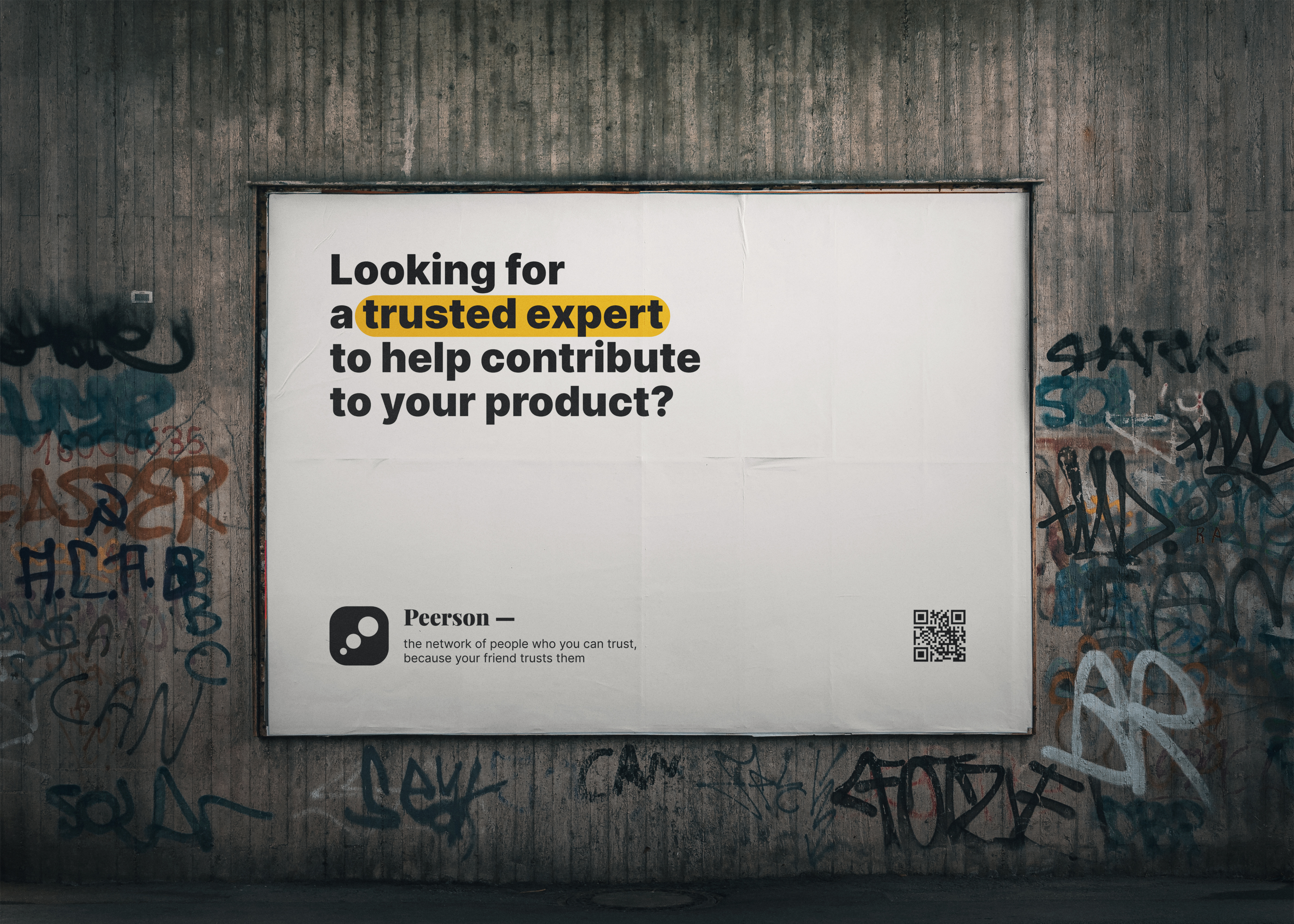 Peerson brand billboard