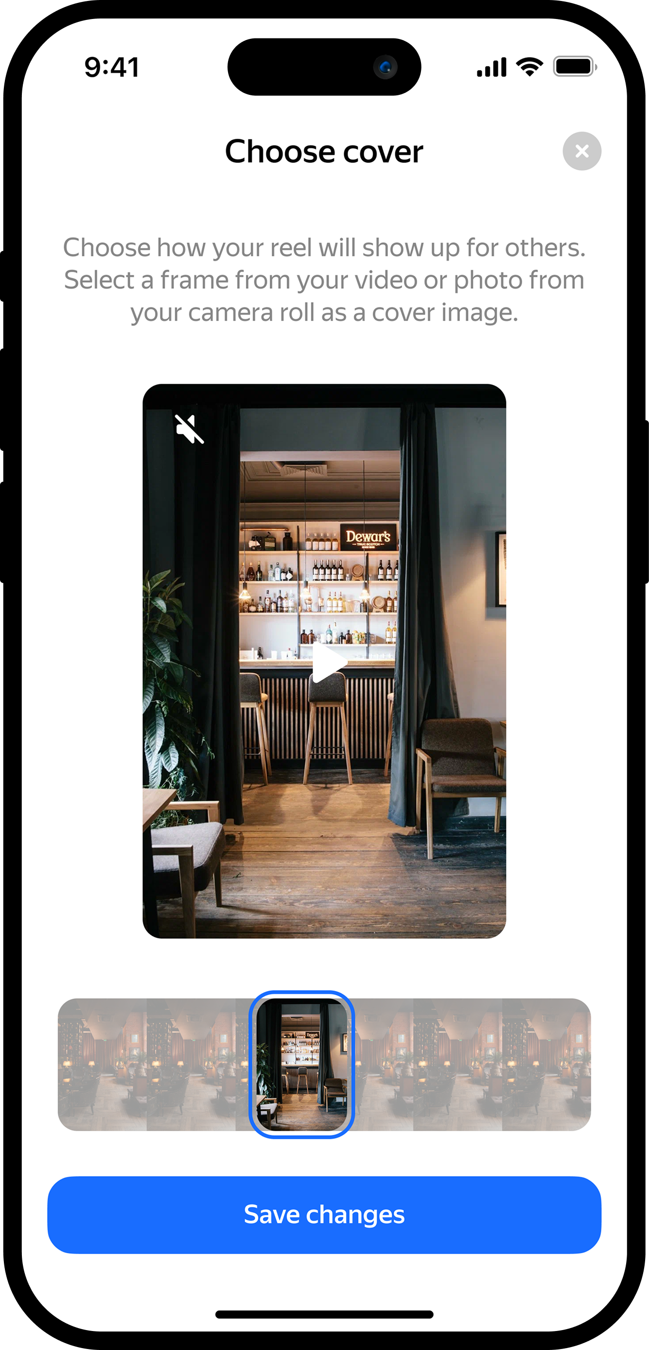 Adding details cover selection flow